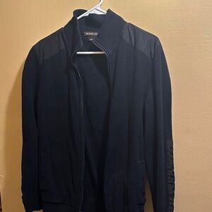 Michael Kors Midnight Black Zip-Up Jacket